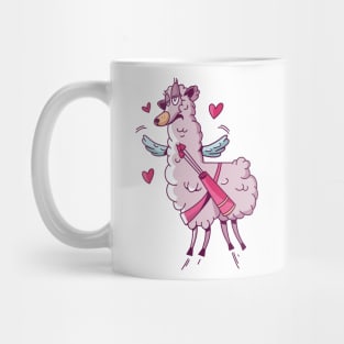 Valentine LLama Mug